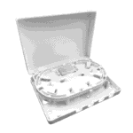 Roseta Óptica de Interior con Bandeja de Empalme para FTTH