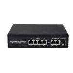 Switch PoE 4 Puertos Gigabit con Uplink SFP