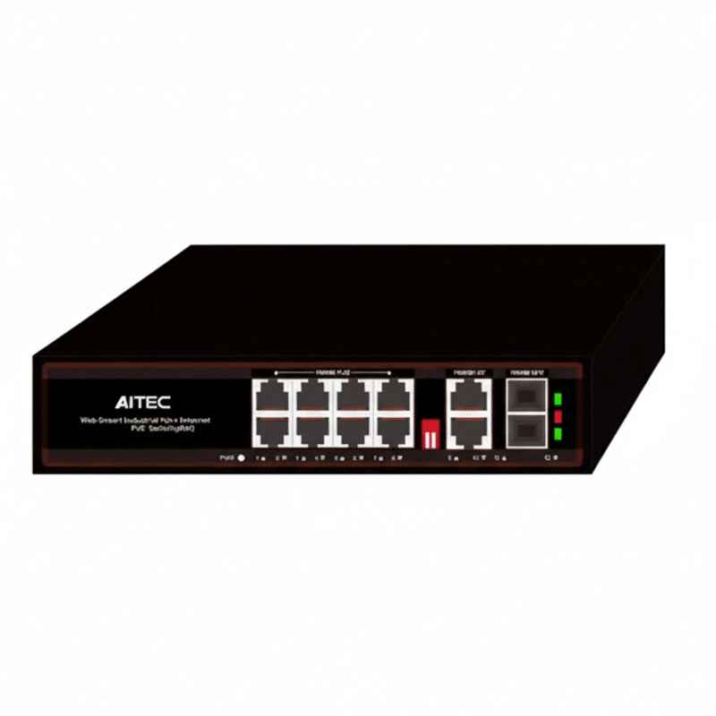AI-08GP2G1S-AI-EN Switch PoE AITEC 8 Puertos Gigabit Watchdog con 2 SFP - Imagen 1